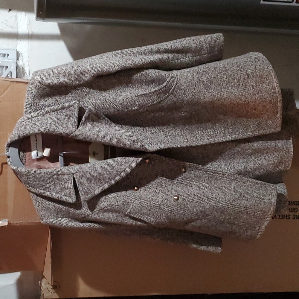 Mugler snap closure wool blend skirt suit